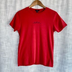 GAP Vintage Y2K Spellout Babydoll Tee Red T Shirt